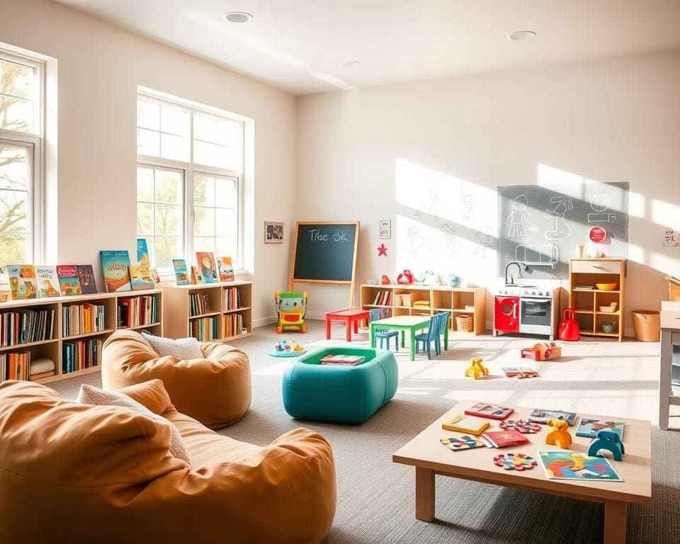 How do you create a learning-friendly playroom?