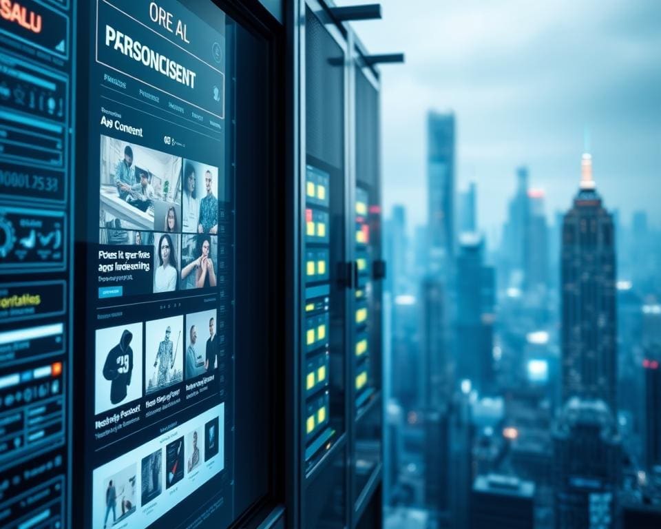 How does AI impact personalized online advertising?