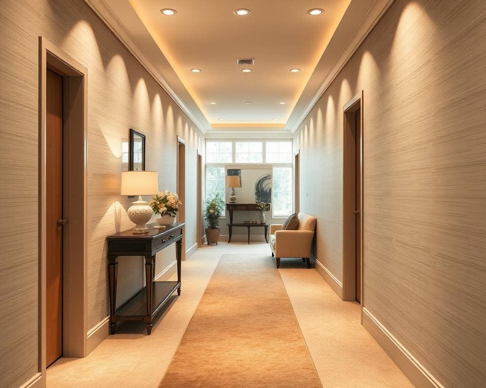 What makes a hallway feel welcoming?