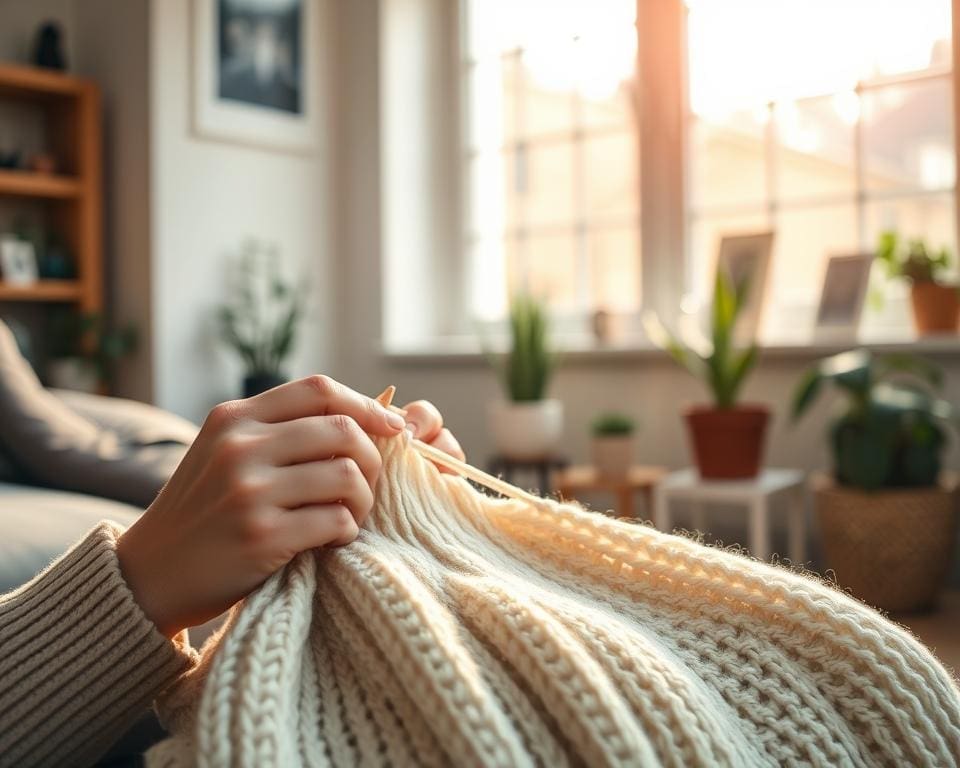 How does knitting help your nervous system?