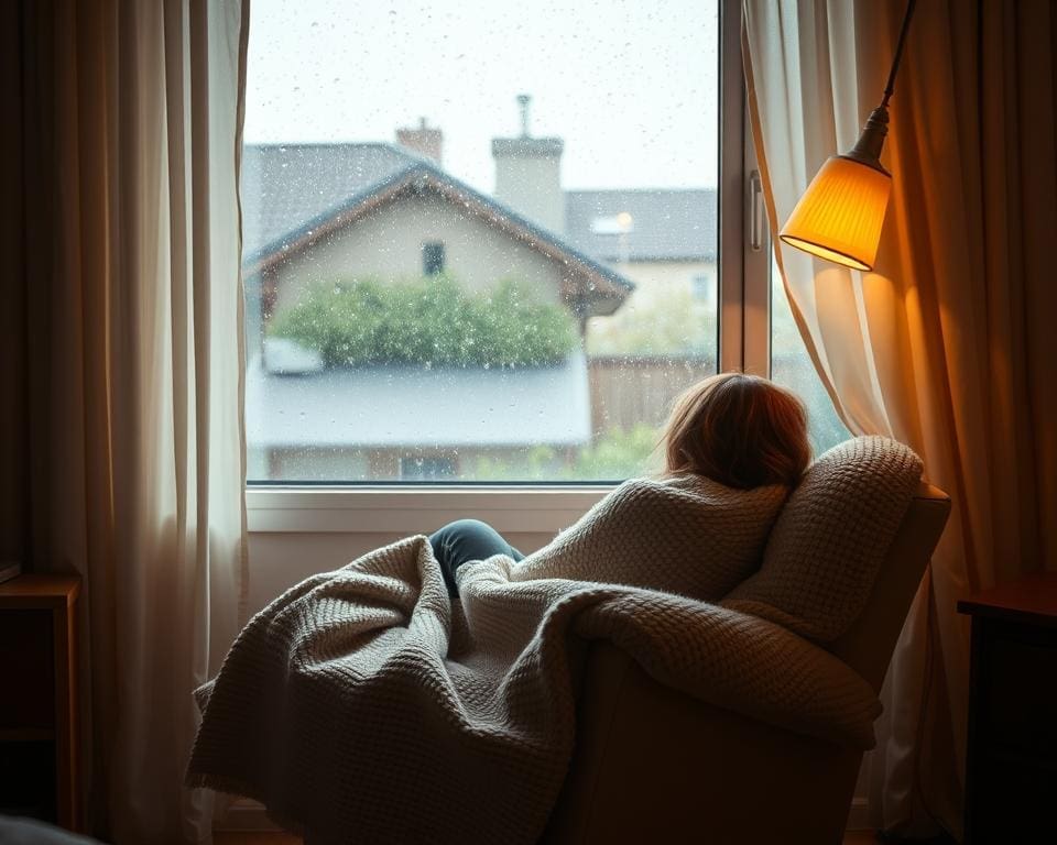 Why is a rainy day under a blanket so soothing?