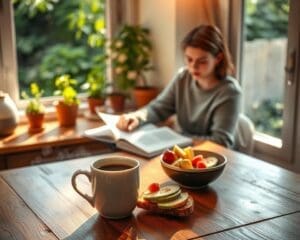 How do you start a balanced morning routine?