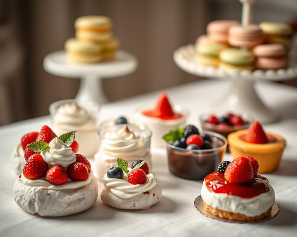 What makes desserts feel indulgent yet light?