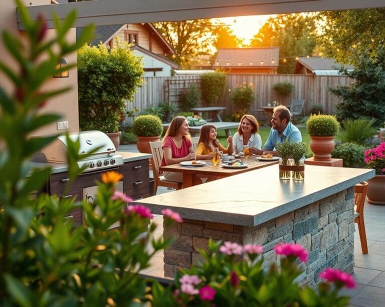 outdoor kitchen