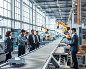 How does technology streamline production lines?