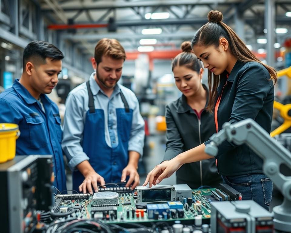What careers focus on industrial electronics?