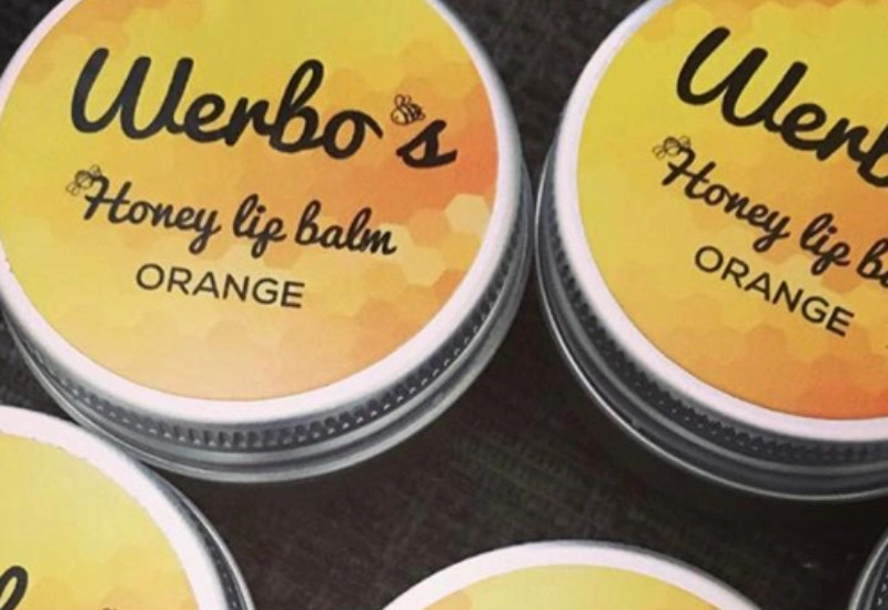 beeswax lip balm Werbonia Farm