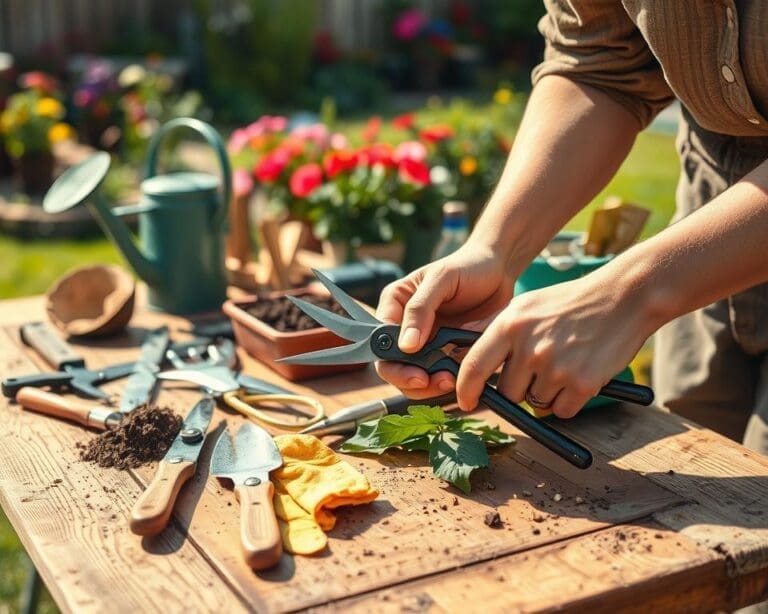 garden tools maintenance